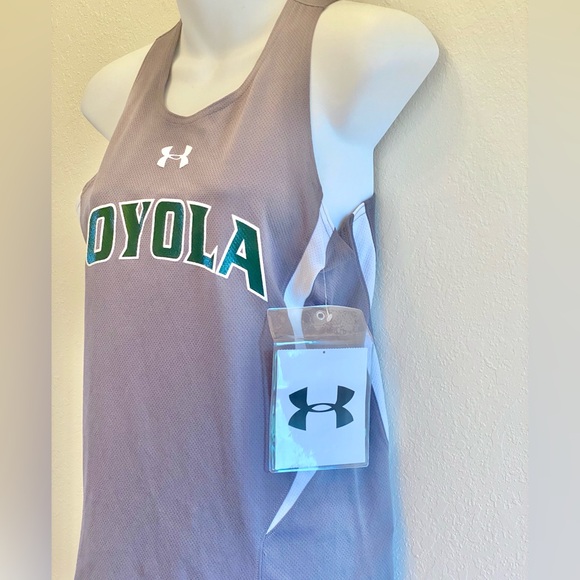 Under Armour NWT Loyola University Greyhounds Dry Wicking Training Tank Top - Picture 2 of 5